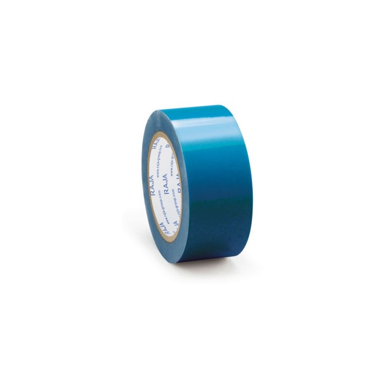 Ruban adhésif haute sécurité bleu RAJA 50 mm x 50 m - Lot de 3