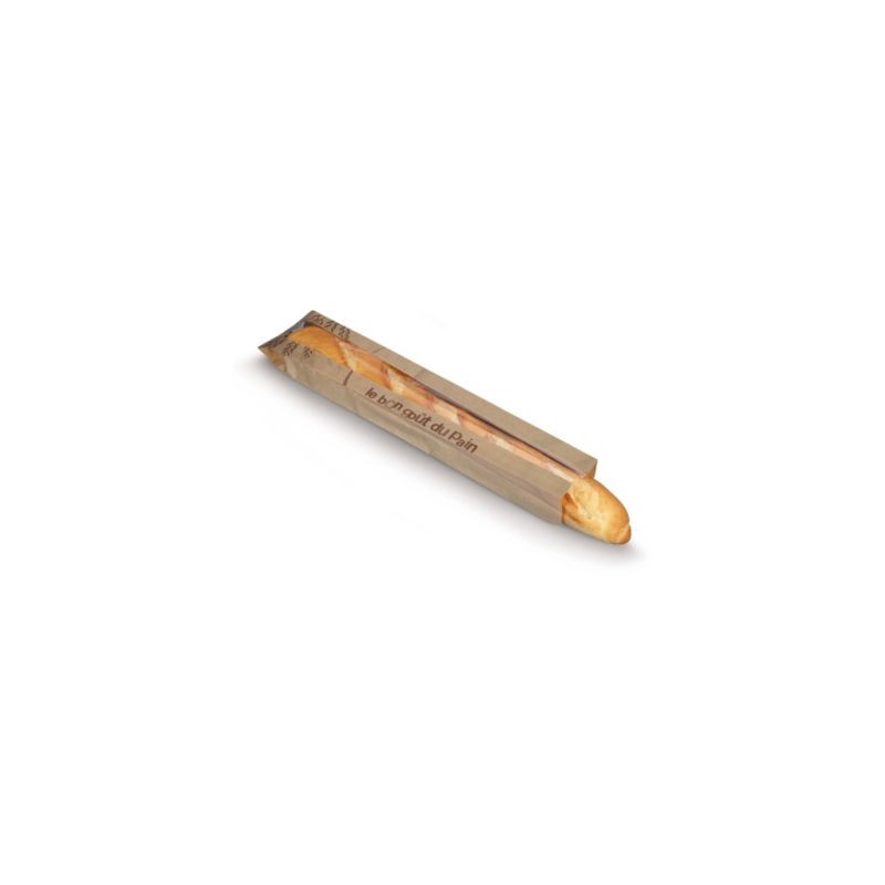 Sachet à pain baguette en papier avec fenêtre - Paquet de 1000