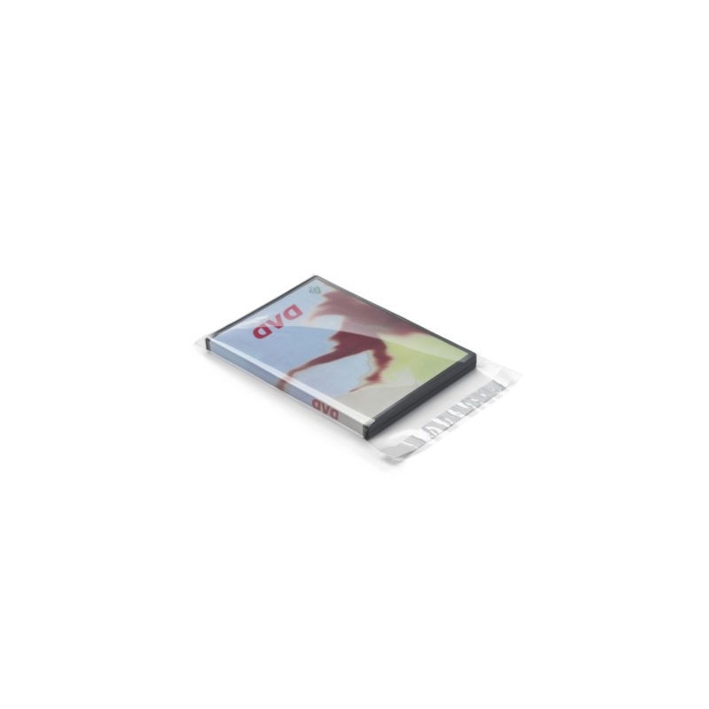 Sachet plastique transparent haute brillance à fermeture adhésive 100 microns 12,5x12,5 cm - Paquet de 1000