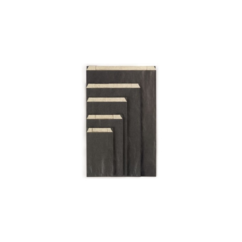 Pochette cadeau kraft noir 12 x 19 x 4,5 cm - Paquet de 250