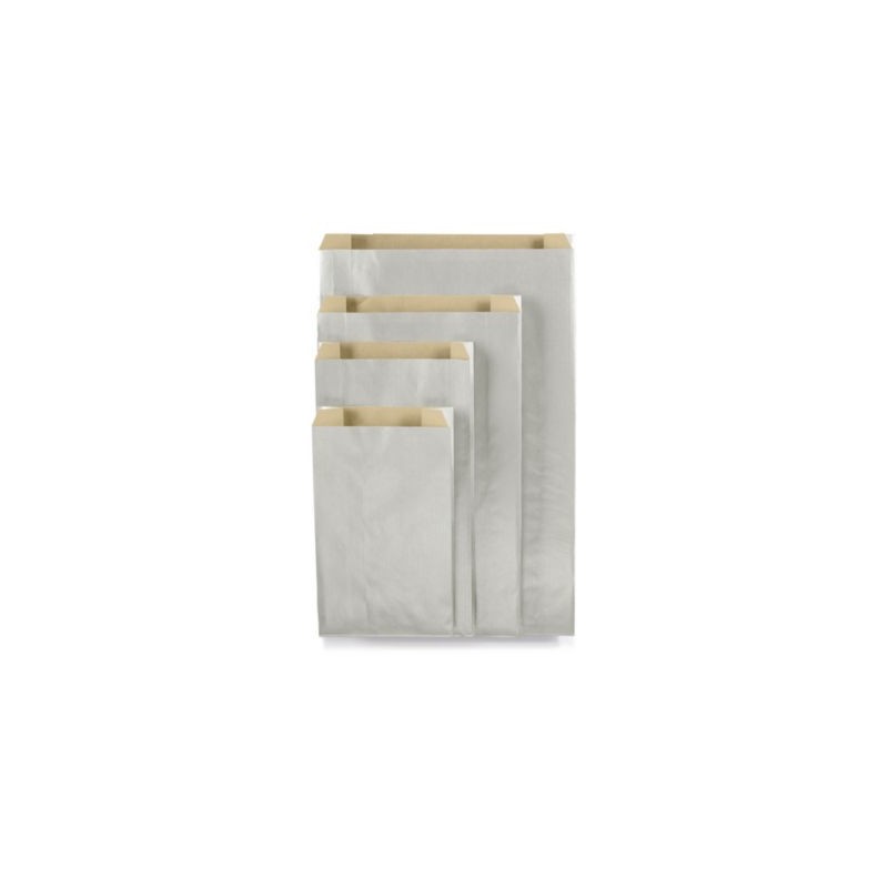 Pochette cadeau kraft argent 16 x 25 x 8 cm - Paquet de 250