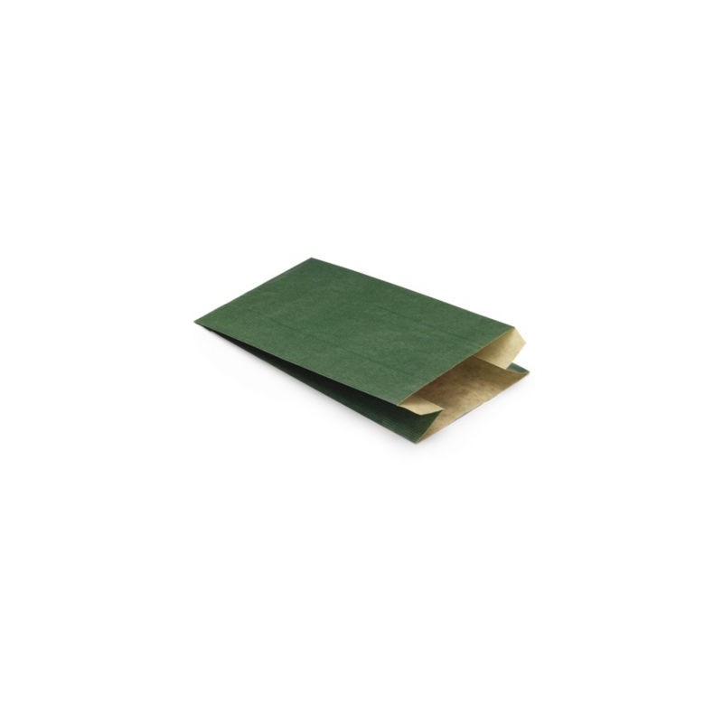 Pochette cadeau kraft vert 16 x 25 x 8 cm - Paquet de 250