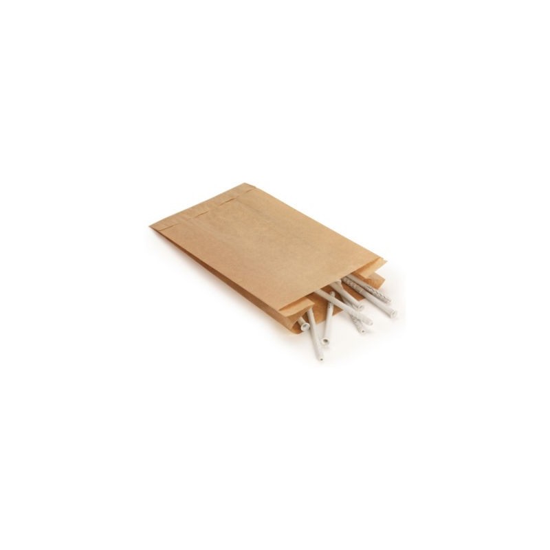 Sachet kraft brun économique à soufflets latéraux 14 x 22 x 7 cm - Paquet de 1000