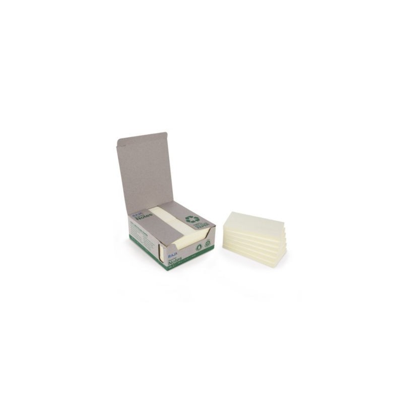 Notes recyclées RAJA 76 x 127 mm - Lot de 12