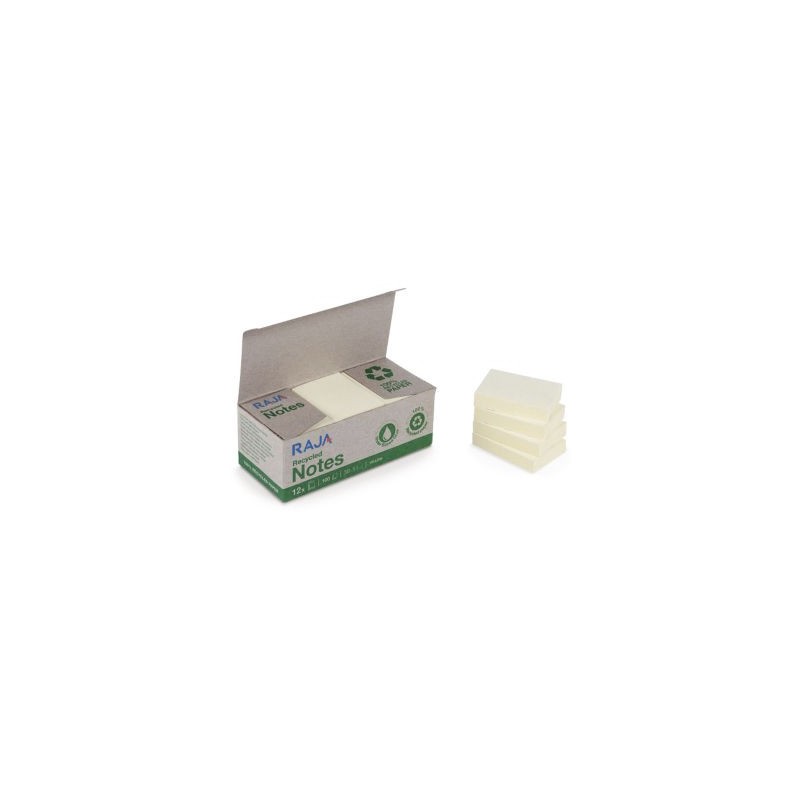 Notes recyclées RAJA 38 x 51 mm - Lot de 24