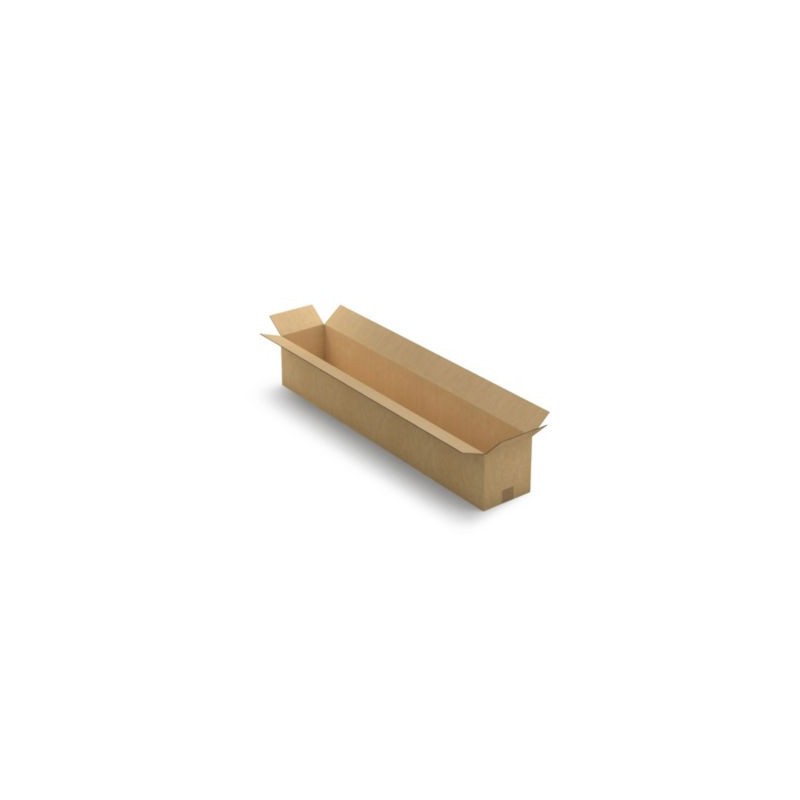 Caisse carton longue double cannelure à grande ouverture RAJA 120x20x20 cm - Lot de 10