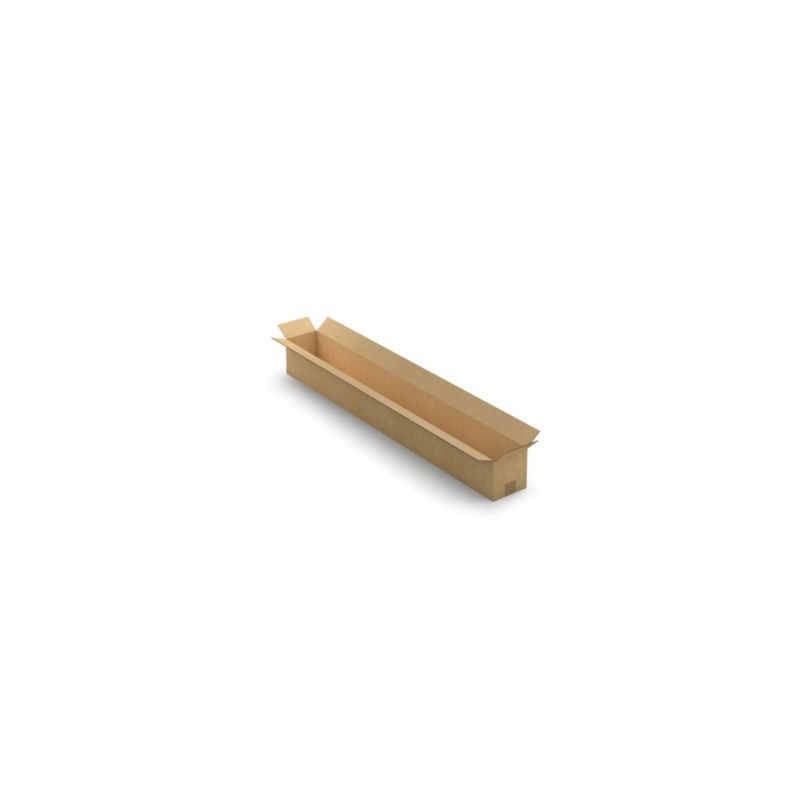 Caisse carton longue double cannelure à grande ouverture RAJA 130x15x15 cm - Lot de 10