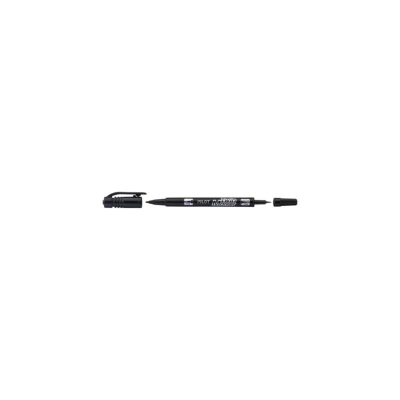 Marqueur permanent pointe extra fine noire Twin Marker PILOT - Lot de 10
