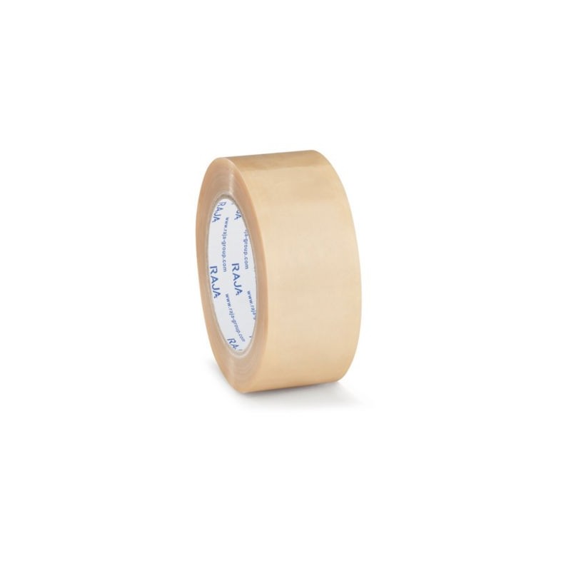 Ruban adhésif PVC transparent RAJA Ultra-résistant, 58 microns 50 mm x 66 m - Lot de 36