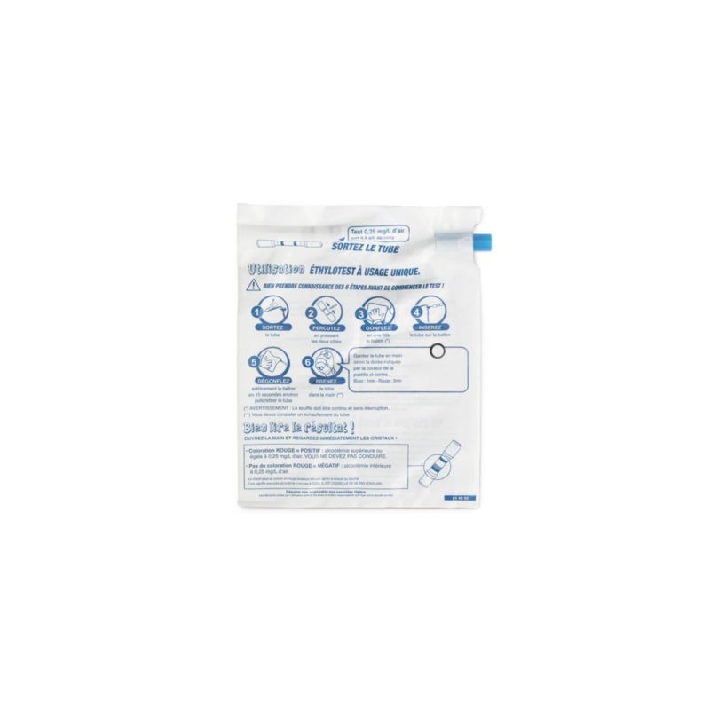 Ethylotest usage unique - Lot de 10