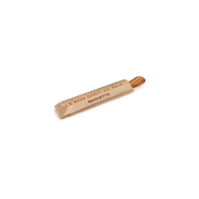 Sachet papier brun imprimé "baguette" - Paquet de 1000