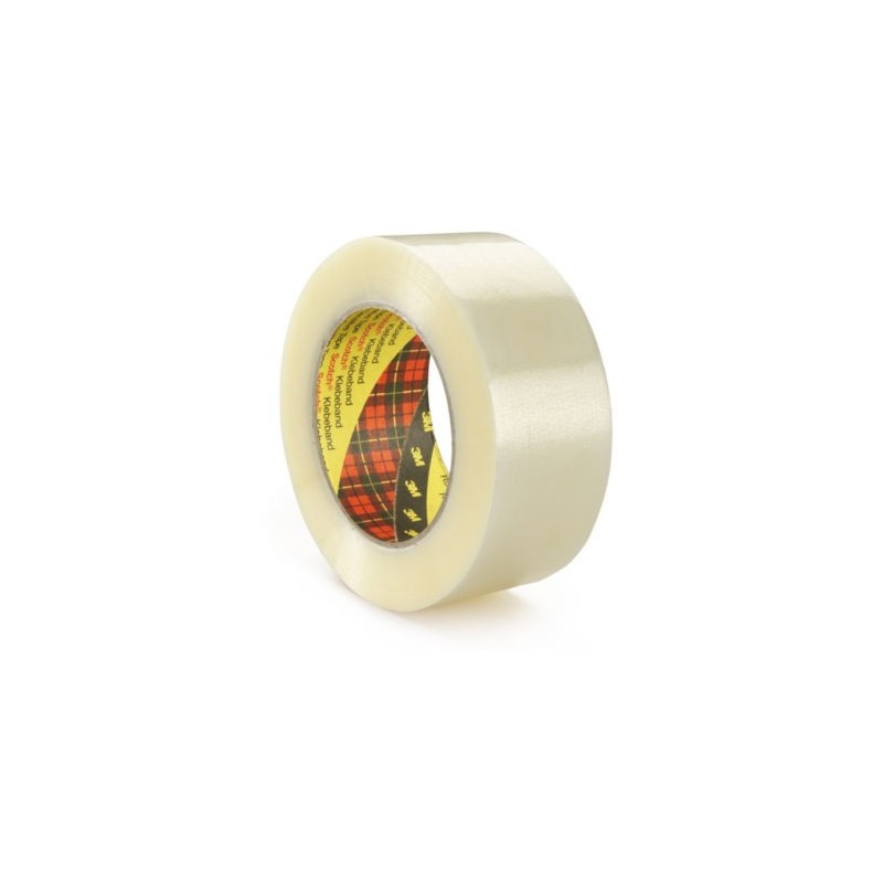 Ruban adhésif Scotch 3M 371 Polypropylène standard 28 microns transparent 48 mm x 132 m - Lot de 36