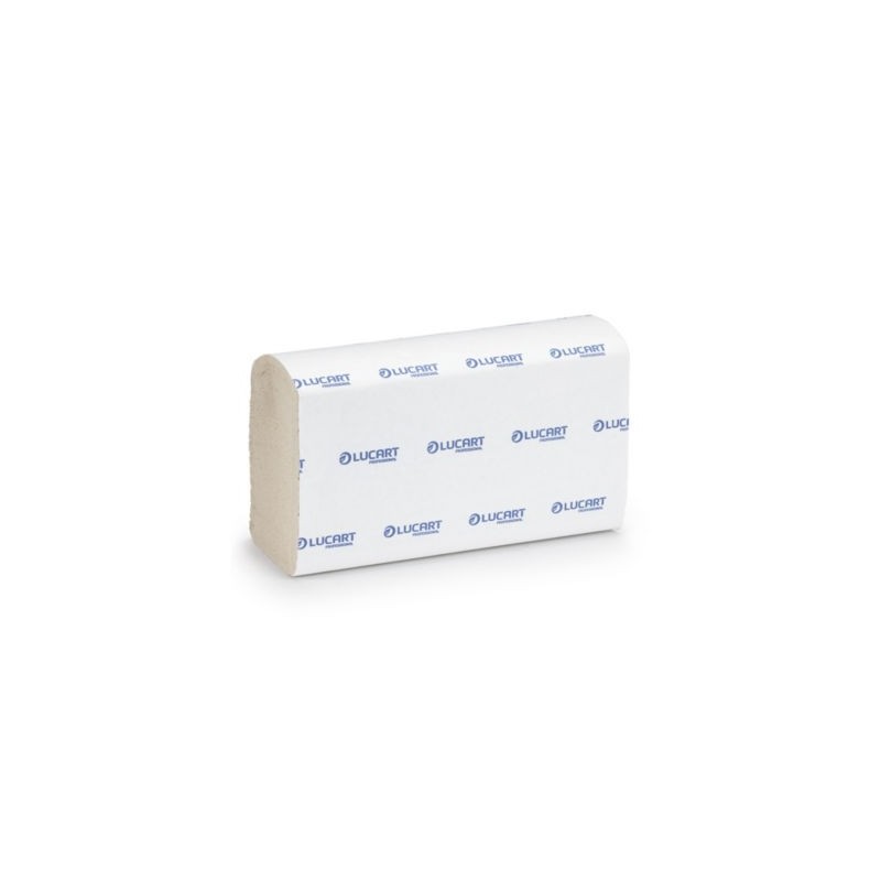 Essuie-mains recyclé plié EcoNatural LUCART 3000 feuilles - 24 x 22,5