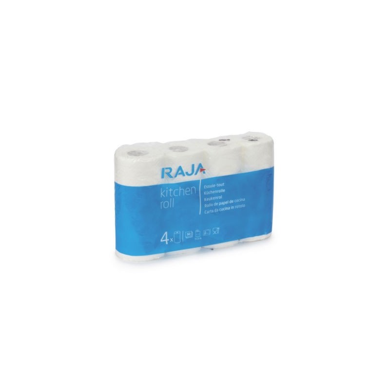 Essuie-tout RAJA, lot de 4 rouleaux