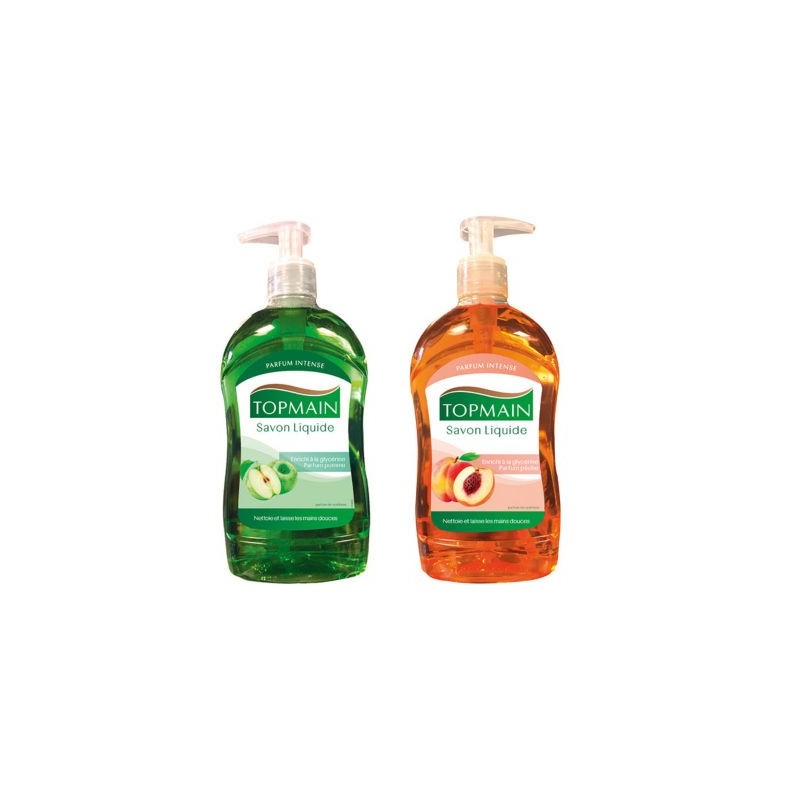 Savon liquide pomme TOPMAIN flacon 500ml - Vendu par 2