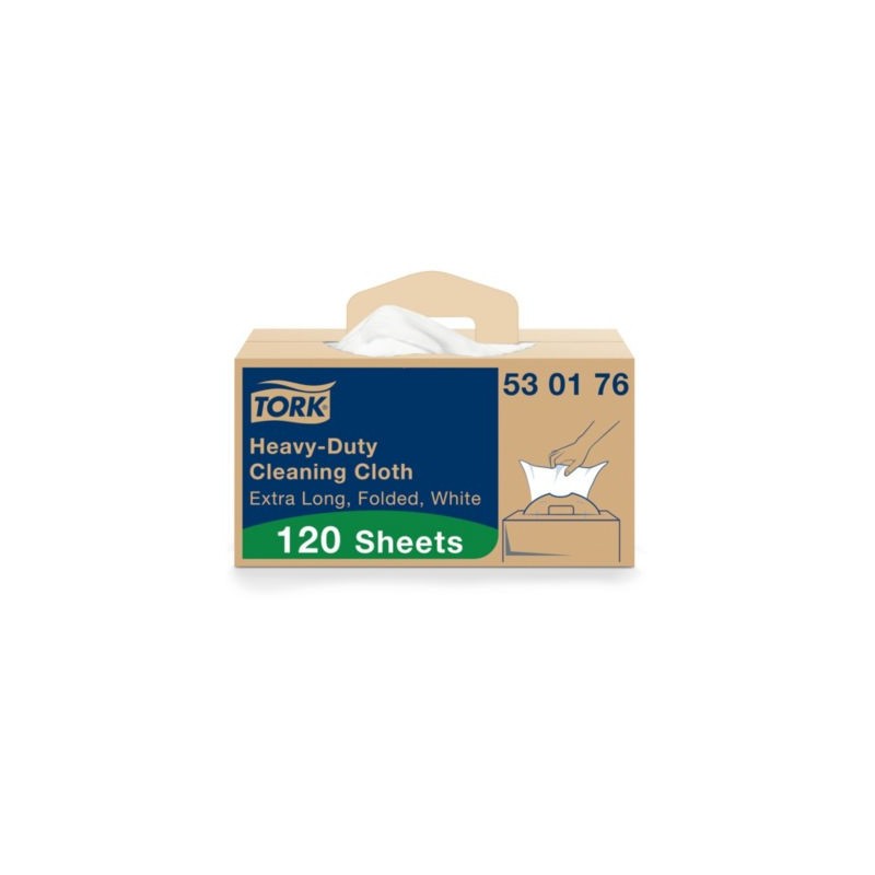 Chiffon ultra-résistant en boîte distributrice TORK, boîte de 120 - Paquet de 120