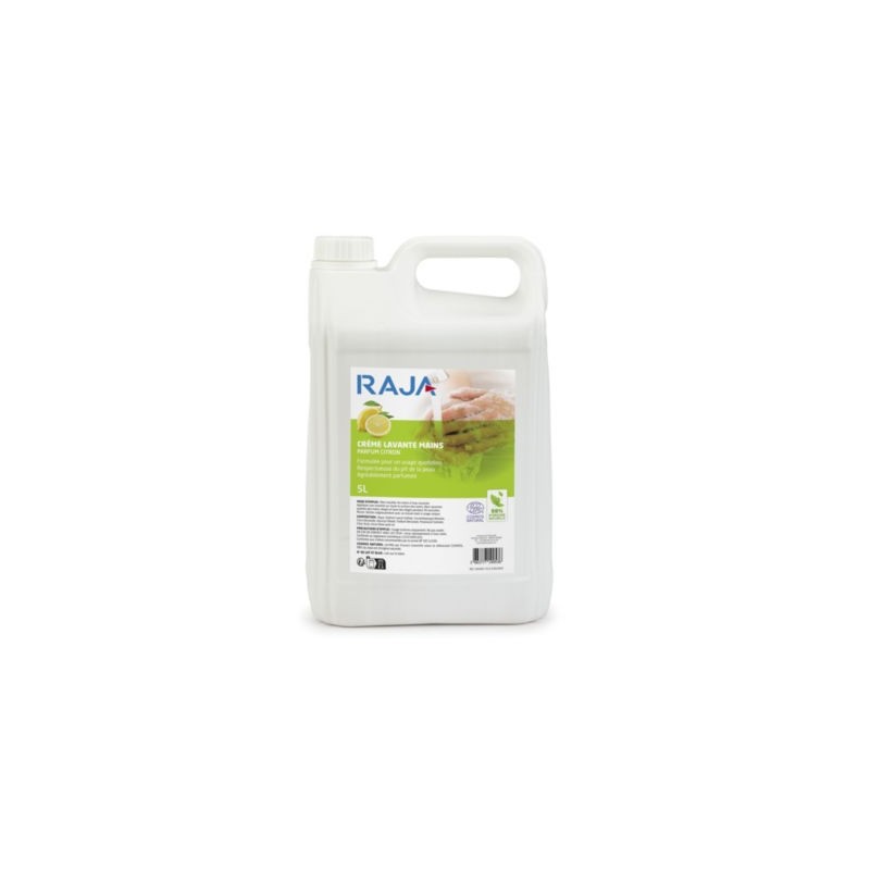 Crème lavante éco-responsable RAJA parfum citron 5 l