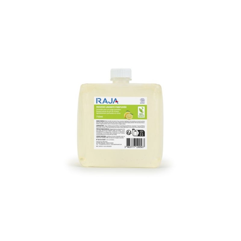 Cartouche savon mousse RAJA 750 ml - Lot de 6