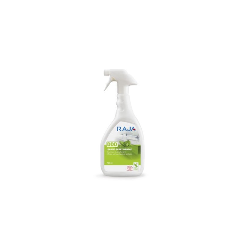 Détergent Détartrant Désinfectant DDD Lénacid RAJA spray 750 ml - Lot de 3
