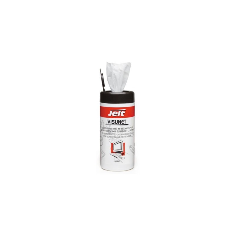Lingettes de nettoyage Visunet JELT - Paquet de 70 x 6