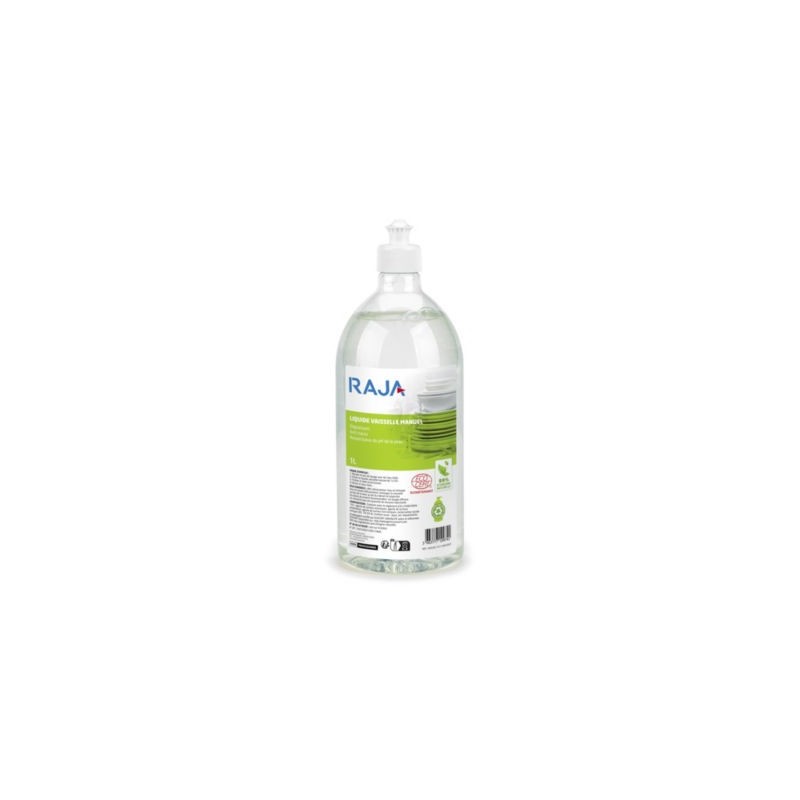 Liquide vaisselle concentré écologique RAJA facon 1 l - Lot de 3