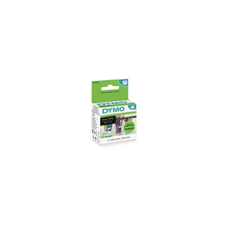 Étiquette adhésive repositionnable pour DYMO Label Writer 13x25 mm - Paquet de 1000