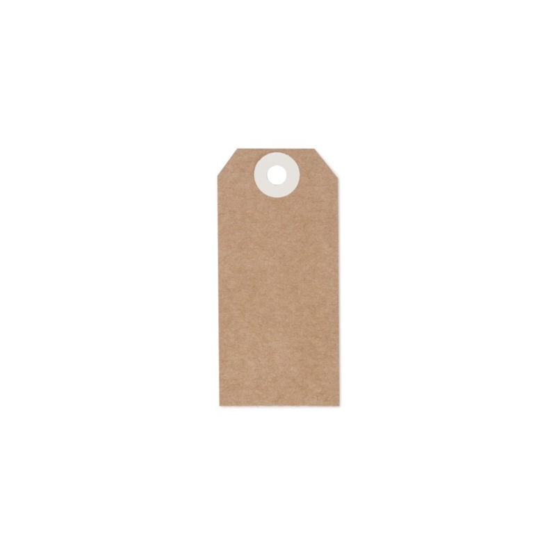 Étiquette américaine en kraft sans attache 80x38 mm - Paquet de 1000