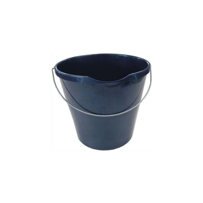 Seau rond bleu économique 12 litres - Lot de 3