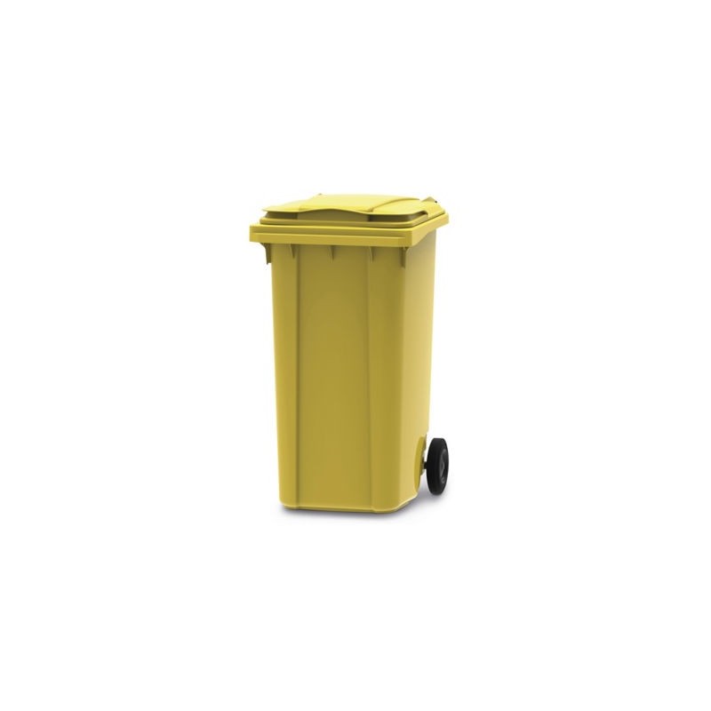 Conteneur 2 roues jaune 240 litres