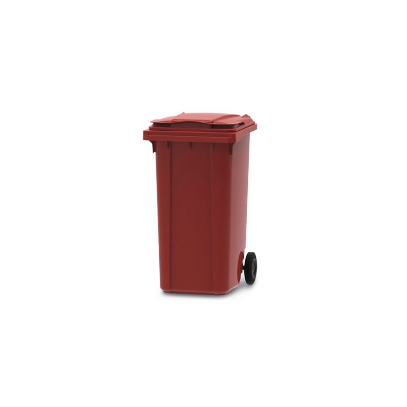 Conteneur 2 roues rouge 240 litres