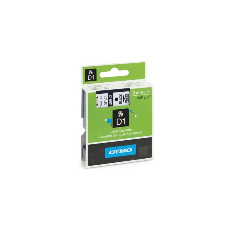 Ruban D1 blanc pour étiqueteuses DYMO