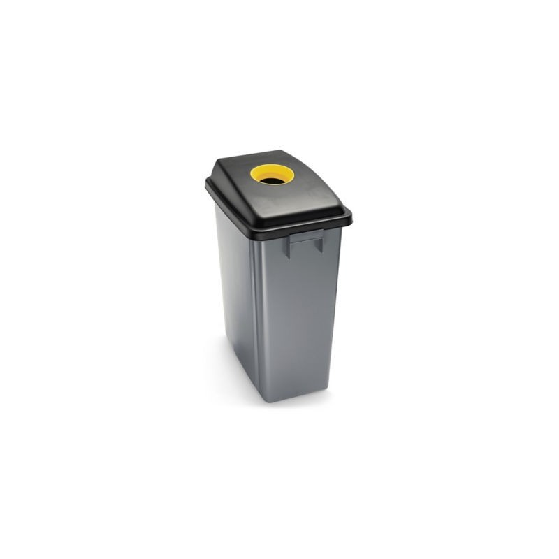 Couvercle de poubelle de tri plastique RAJA jaune