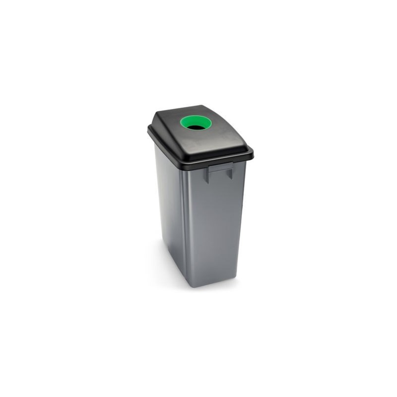 Couvercle de poubelle de tri plastique RAJA vert