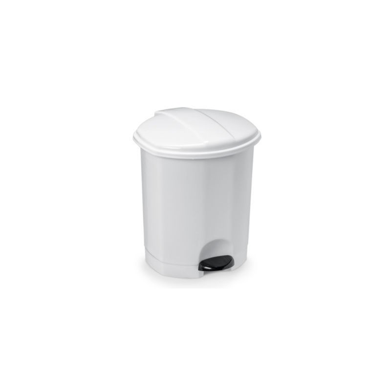 Poubelle sanitaire à pédale blanche 5 litres