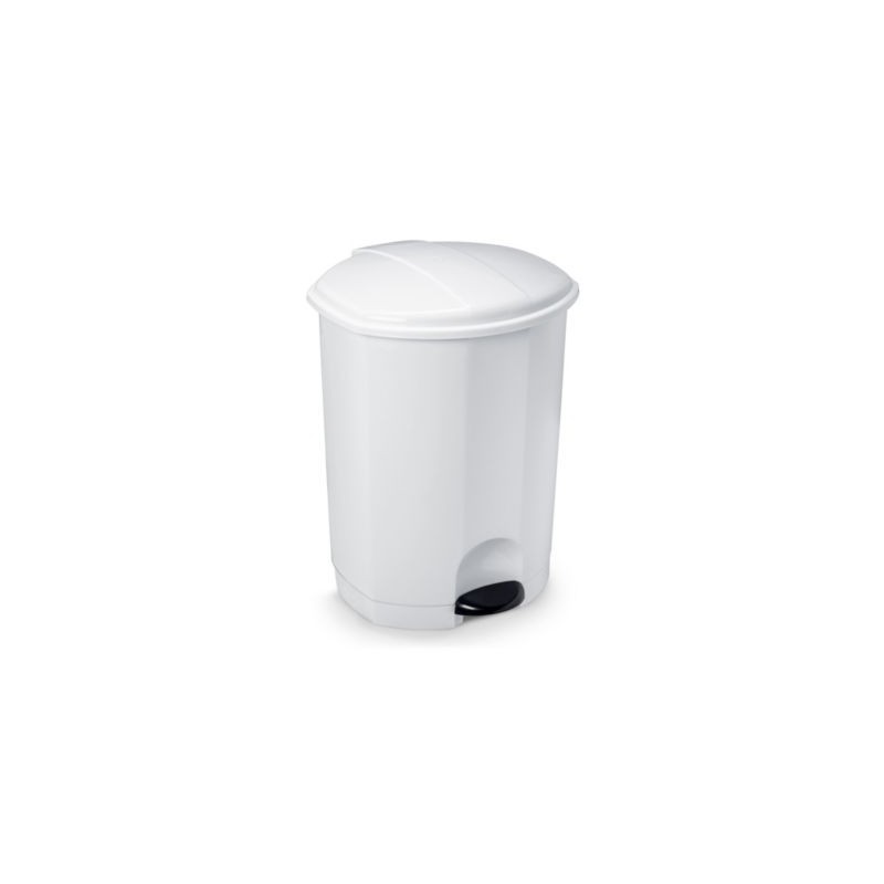 Poubelle sanitaire à pédale blanche 30 litres