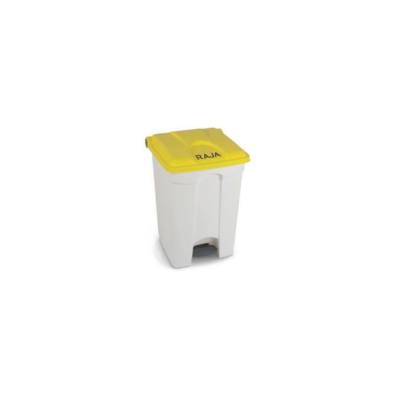 Poubelle à pédale RAJA jaune 45 litres