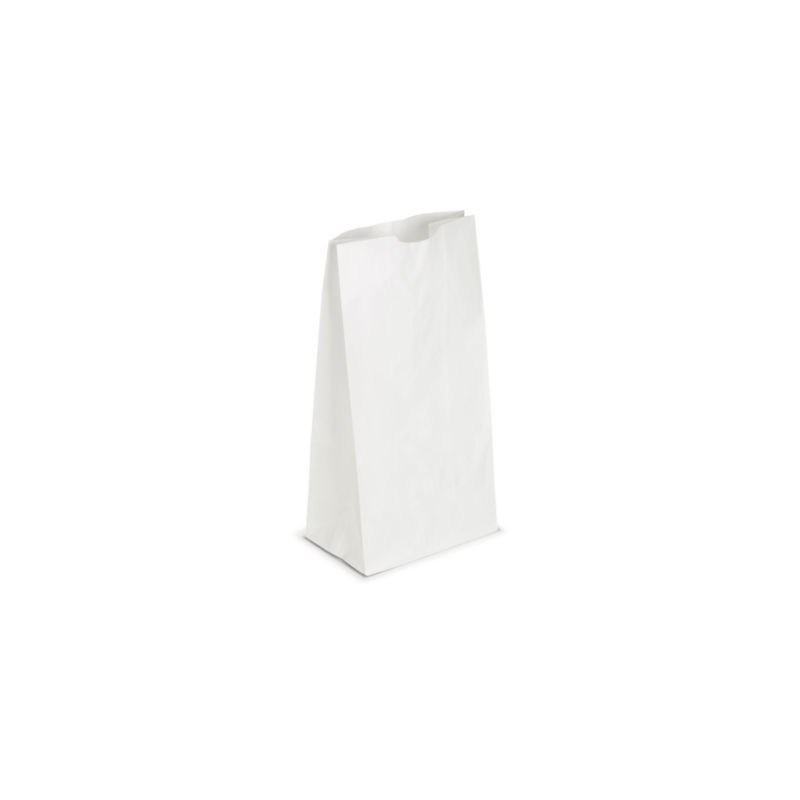 Sac kraft blanc sans poignées 18x34x11 cm - Paquet de 500