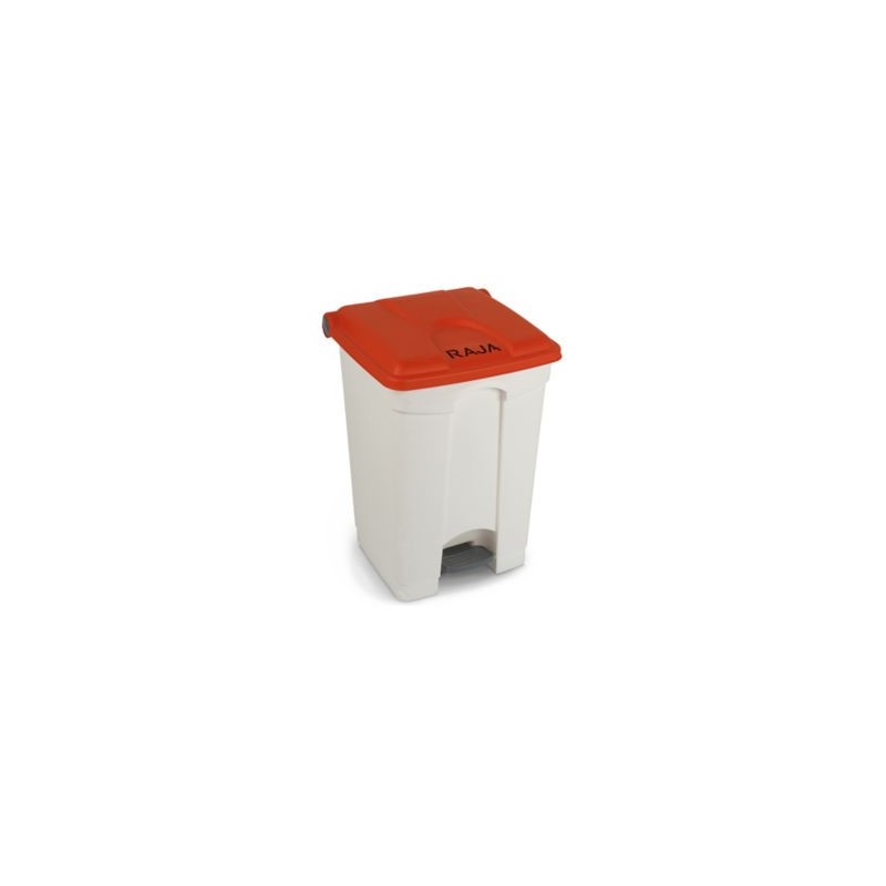 Poubelle à pédale RAJA rouge 45 litres