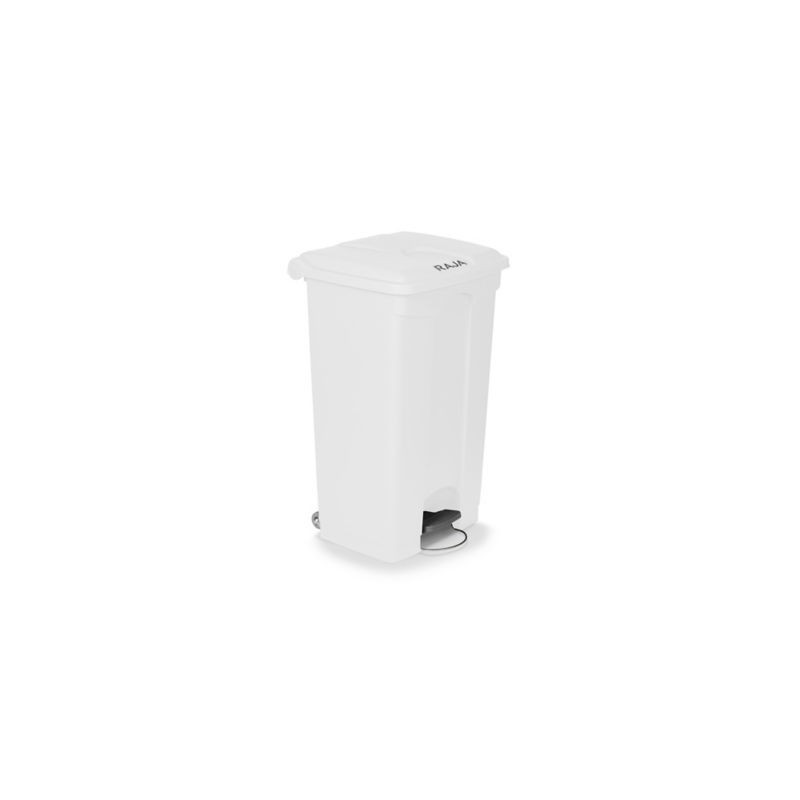 Poubelle à pédale RAJA blanc 90 litres