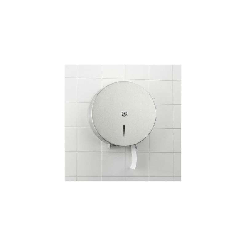 Distributeur pour papier toilette Jumbo maxi en acier blanc