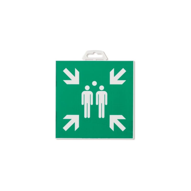 Panneau d'évacuation "rassemblement"