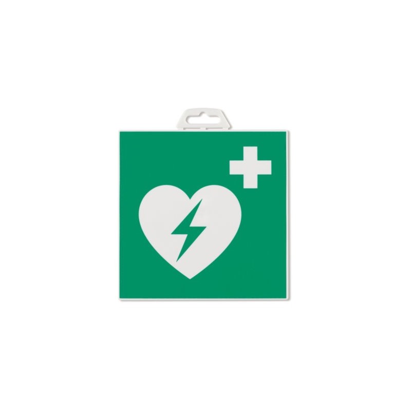 Panneau de secours "défibrillateur automatique"