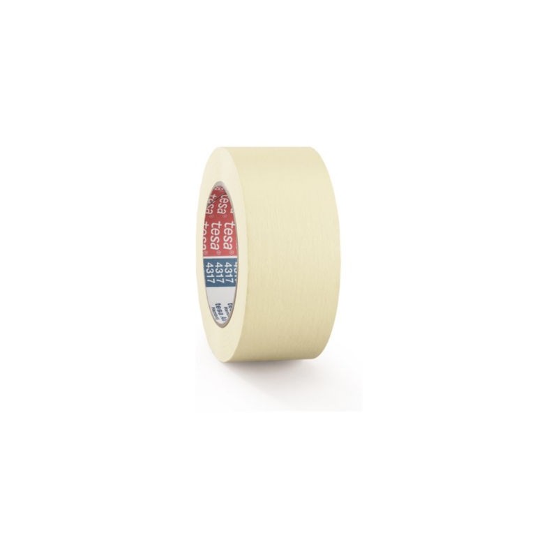 Papier adhésif de masquage TESA Masquage 80°C 50 mm x 50 m - Lot de 18