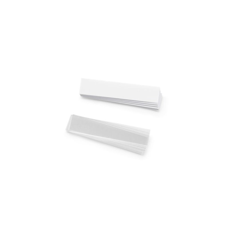 Étiquette blanche pour bac à bec plastique résistant RAJA 56 x 12 mm - Paquet de 20