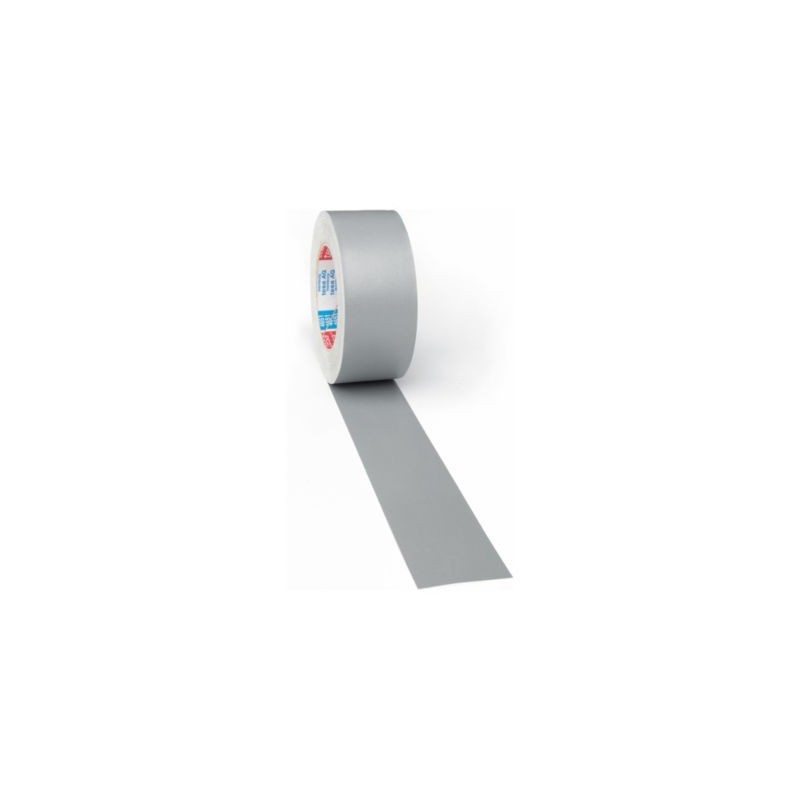 Ruban toile satinée gris étanche haut de gamme TESA 50 mm x 25 m - Lot de 6