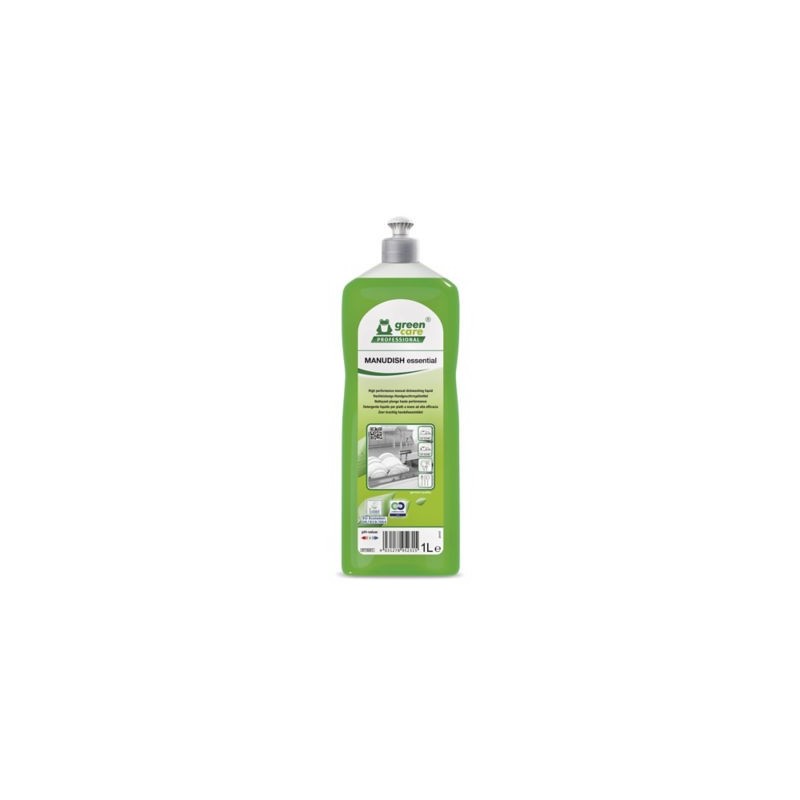 Liquide vaisselle spécial plonge MANUDISH GREEN CARE PROFESSIONAL flacon 1 litre - Lot de 3