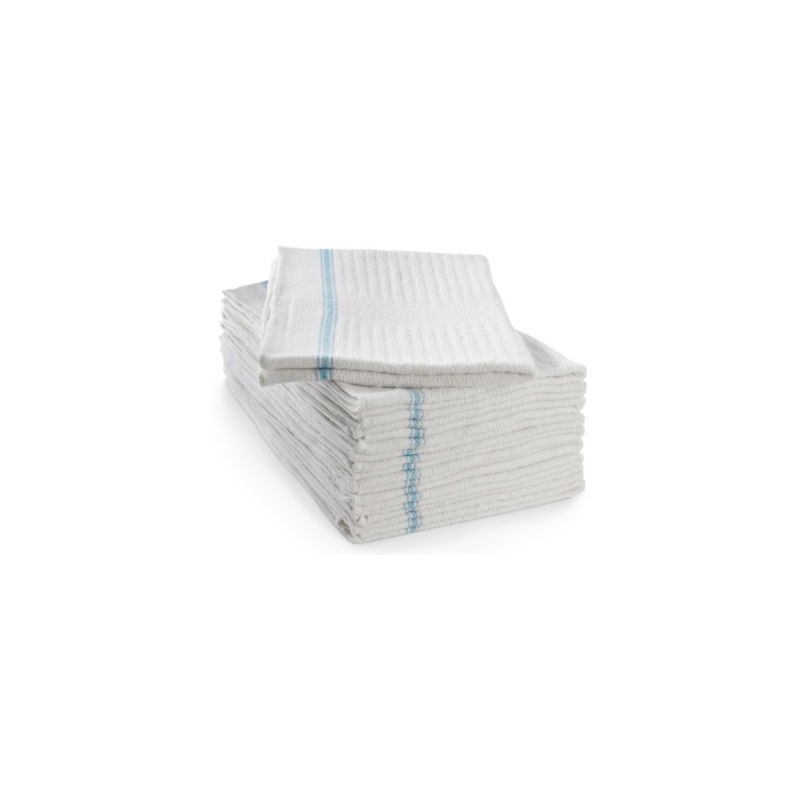 Serpillière gaufrée blanche - Paquet de 10