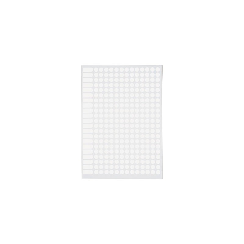 Pastille adhésif permanente blanche AGIPA 8 mm - Paquet de 4704 x 5