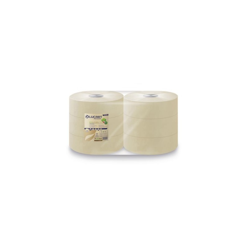 Papier toilette Jumbo Maxi EcoNatural LUCART 350M - Paquet de 6