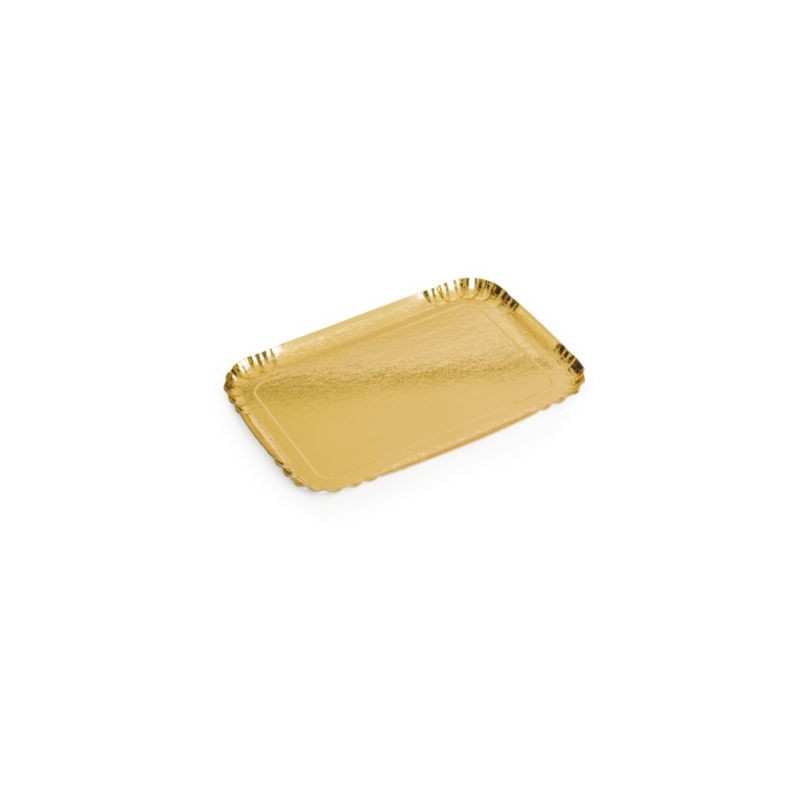Plateau traiteur carton or 280x190 mm - Paquet de 200